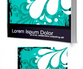 Set of Book cover design template vector graphics 04