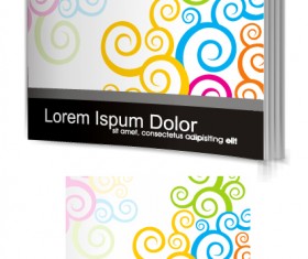 Set of Book cover design template vector graphics 06