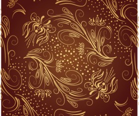 Brown ornaments vector backgrounds art 02