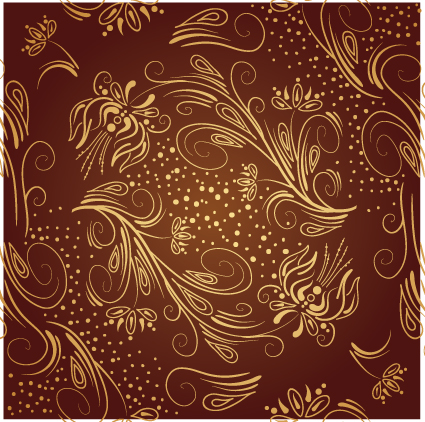 Brown ornaments vector backgrounds art 02