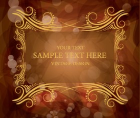 Brown ornaments vector backgrounds art 03