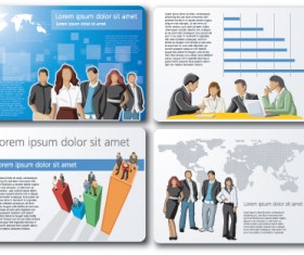 Business style Business card design vector 01