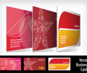 brochure and Business card design vector 02
