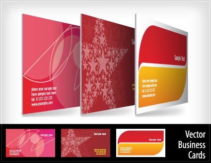 brochure and Business card design vector 02