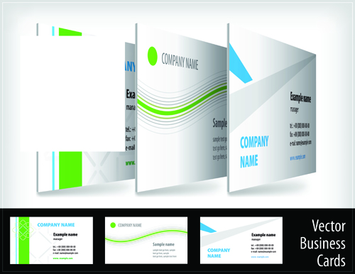 Vector Set of Creative Business card elements 02