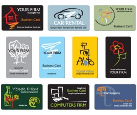 Business style Business card design vector 03