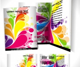 Business templates with cover brochure design vector 05