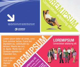 Business people with Business templates design vector 02