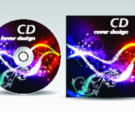CD cover presentation vector template material 13