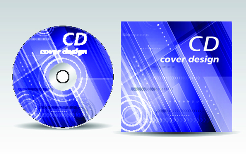 CD cover presentation vector template material 14