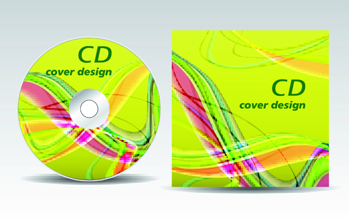 CD cover presentation vector template material 15