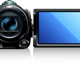 Different Camcorder design elements vector 02