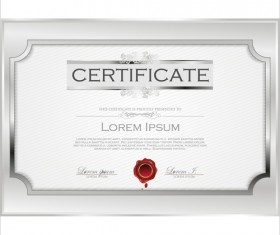 Cover of Certificate design template vector 02