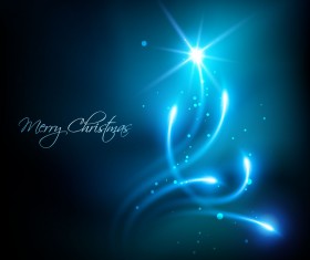 Halation Christmas tree design vector set 03