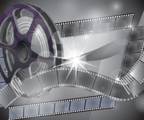 Vector set of Cinematograph backgrounds 02