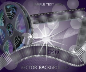 Vector set of Cinematograph backgrounds 04