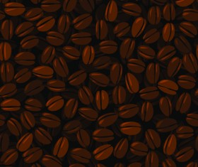 Set of Dark Coffee vector background 02