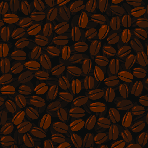 Set of Dark Coffee vector background 02