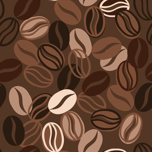 Set of Dark Coffee vector background 03