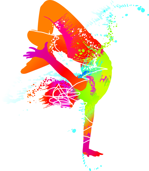 Colored sports elements vector art 03