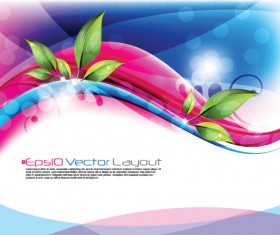 Shiny Colorful wave backgrounds art vector 02