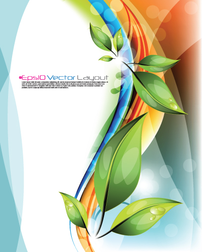 Shiny Colorful wave backgrounds art vector 03