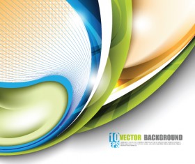 Shiny Colorful wave backgrounds art vector 04