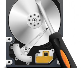 Funny Computer repair service elements vector 05