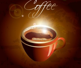 Creative elements Cup of coffee vector 01