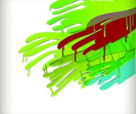 Abstract Dabs of paint backgrounds art vector 08