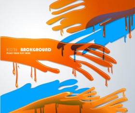 Abstract Dabs of paint backgrounds art vector 09