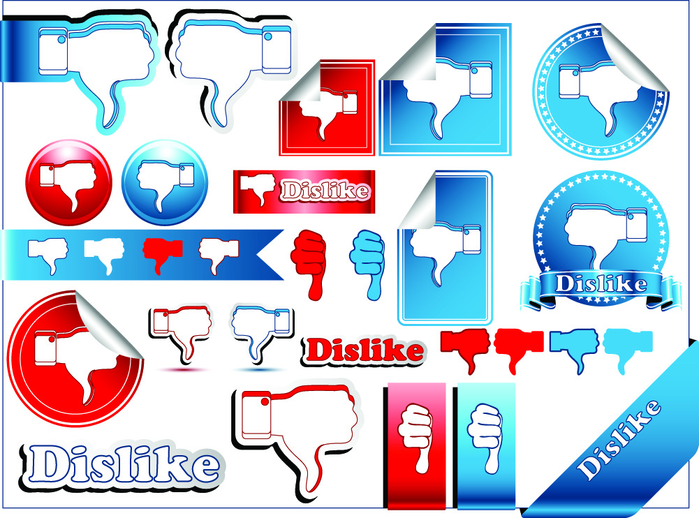 Personality stickers design elements vector 02
