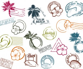 Different Seal mix elements vector