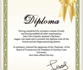Diplomas and certificates design vector template 05