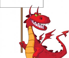 lovely Dragon cartoon elements vector 03