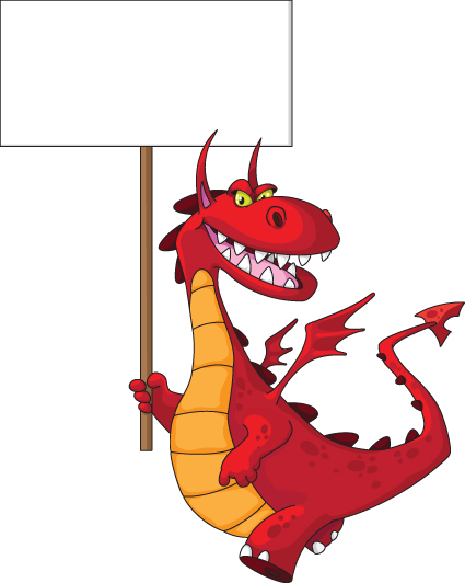lovely Dragon cartoon elements vector 03