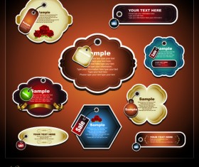 Elements of Elegance label vector set 01