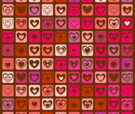 Elegant hearts Valentine ornaments art vector 03