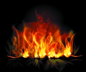 Different shapes of the fire elements vector 03