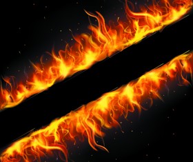 Different shapes of the fire elements vector 07