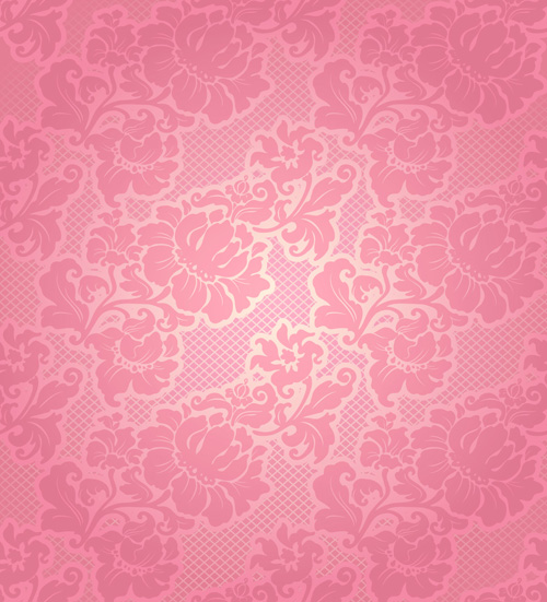 Fabric of Floral Patterns design vector set 01