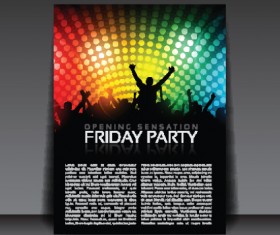 commonly Party Flyer cover template vector 03