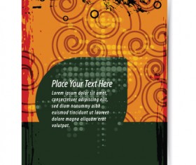 Garbage Flyer cover template vector 01