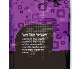 Garbage Flyer cover template vector 03