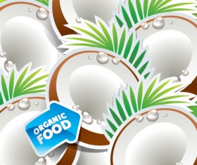 organic food labels Stickers design vector 05