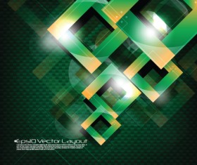 Colored Geometric shapes vector backgrounds 04