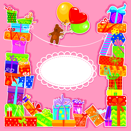 Happy Birthday Gift Cards design vector 01