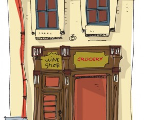 Hand drawn funny Hotel vector graphics 04