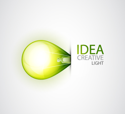 Idea creative light design elements vector 01