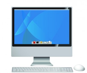 Different LCD monitor design vector 02